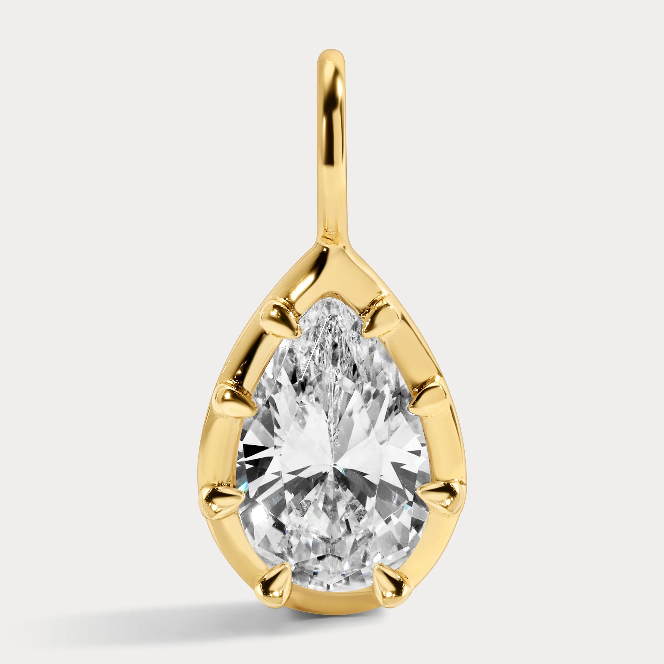 Mara Pear Charm- Gold