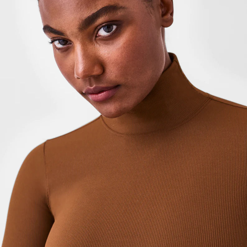 Suit Yourself Ribbed Long Sleeve Turtleneck Bodysuit