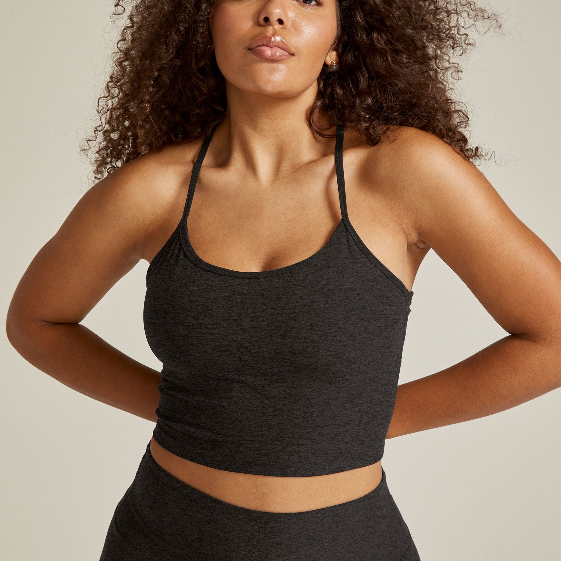 Spacedye Slim Racerback Cropped Tank