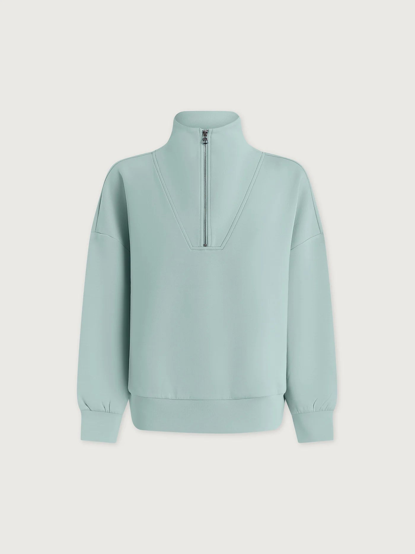 Hawley Half Zip Sweat- Porcelain Blue