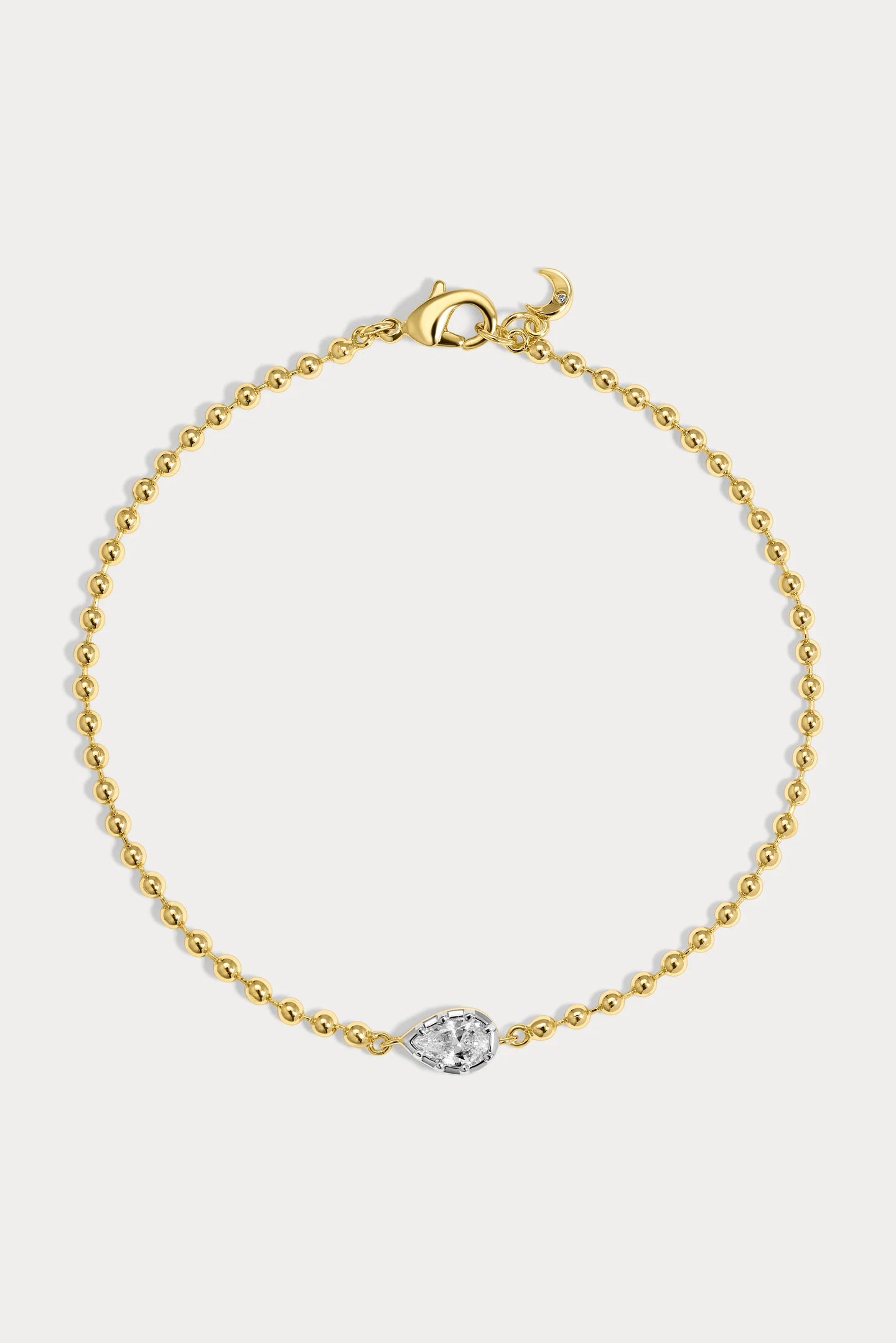 Mini Cleo Pear Bracelet - Two Tone