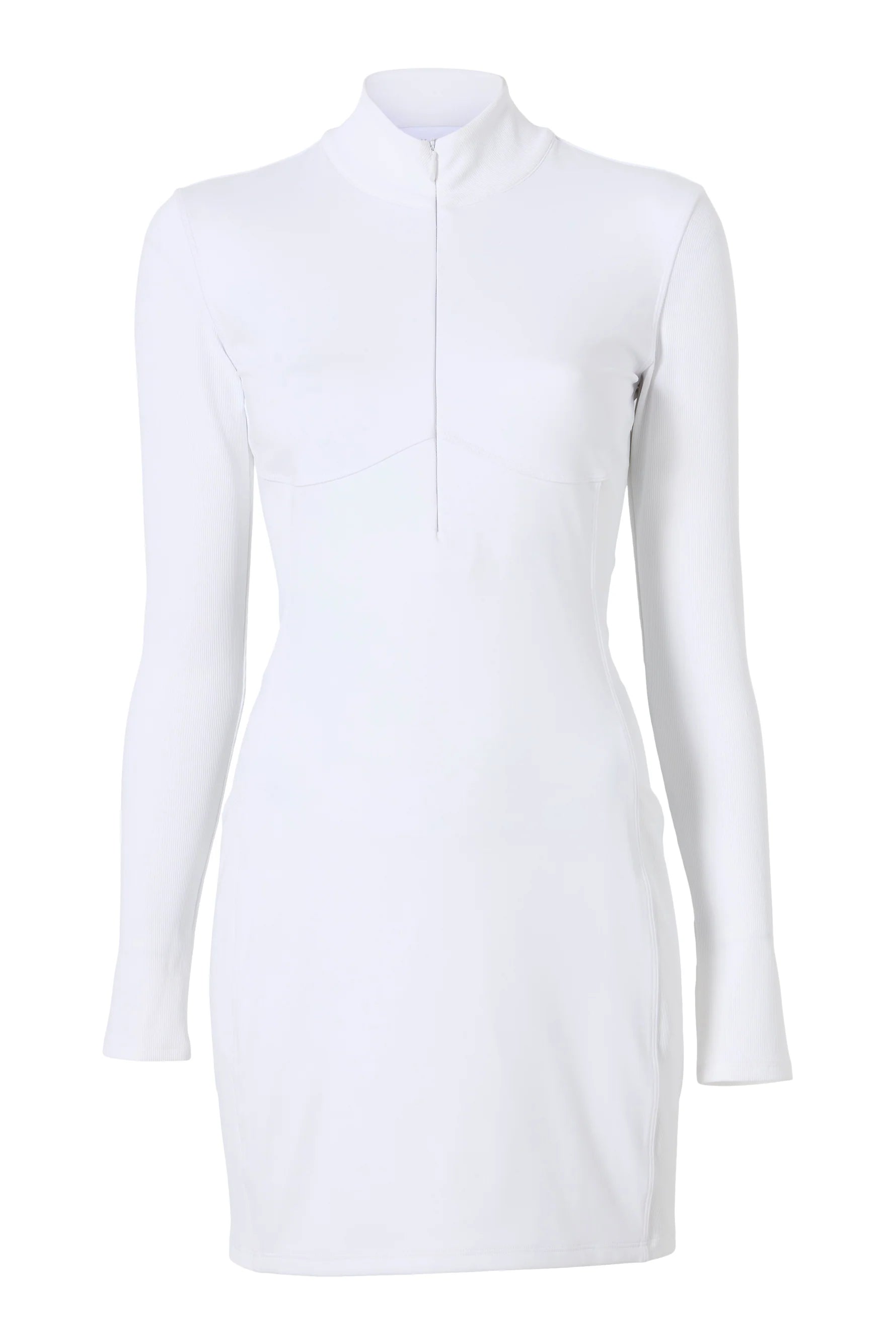 Rib Mix 1/4 Zip Dress